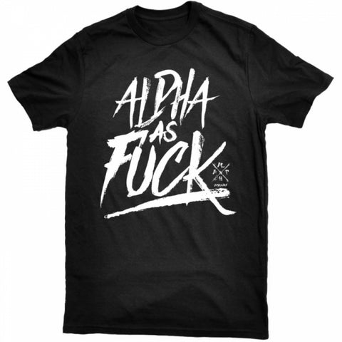 Alpha Old English Black Tee