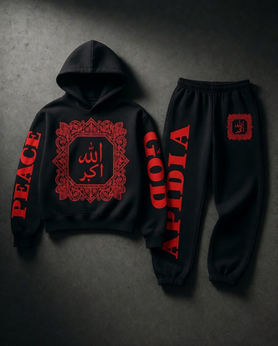 APIDTA Luxury Set (All Praise is Due to Allah) — Black / White 5