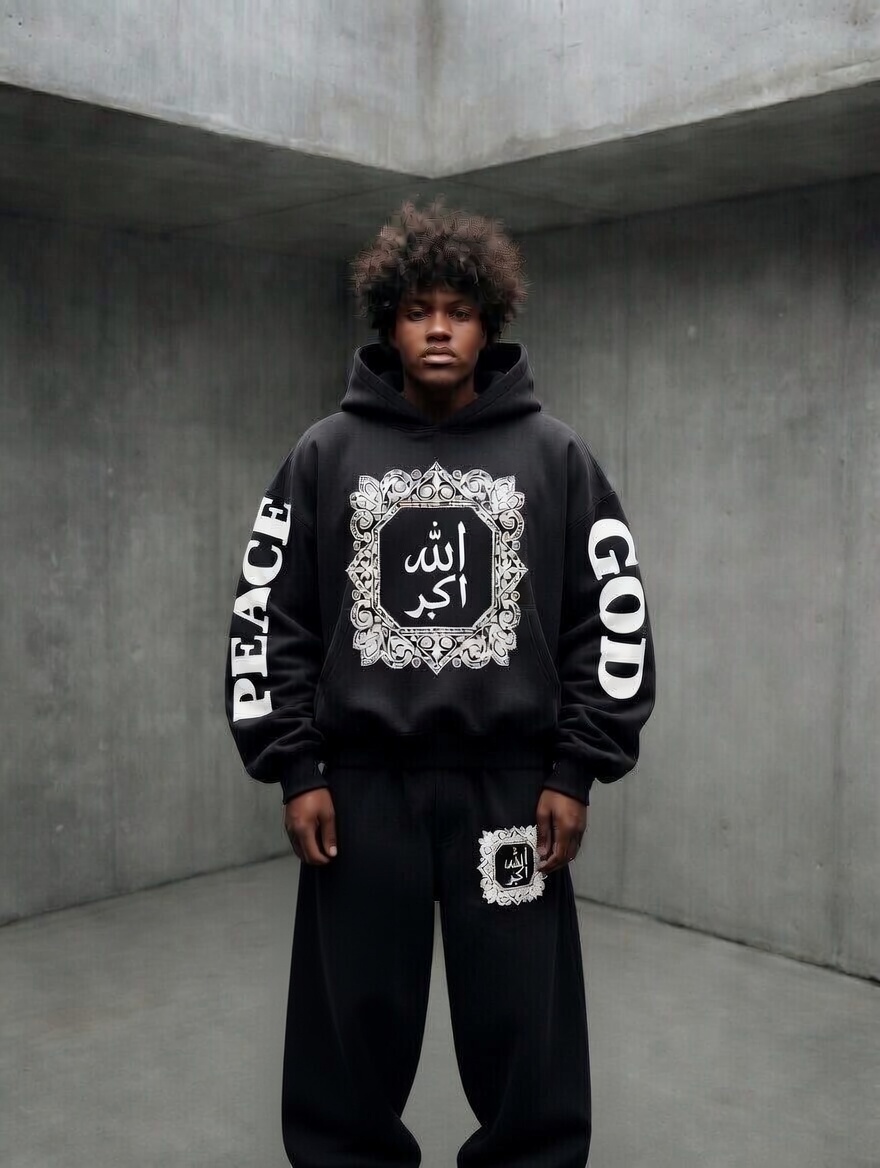 Sacred 7 - الله اكبر Ultra Luxury Hoodie Set — White 2