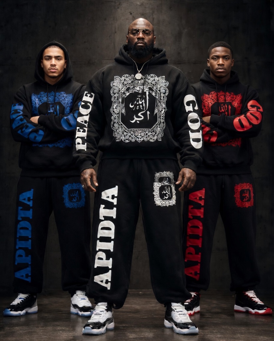 Alhamdulillah hooded set — group shot